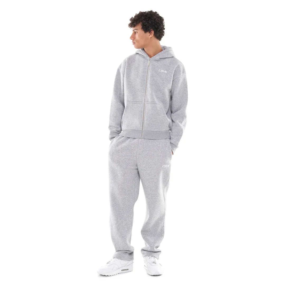 OPEN LEG JOGGER GREY MELANGE